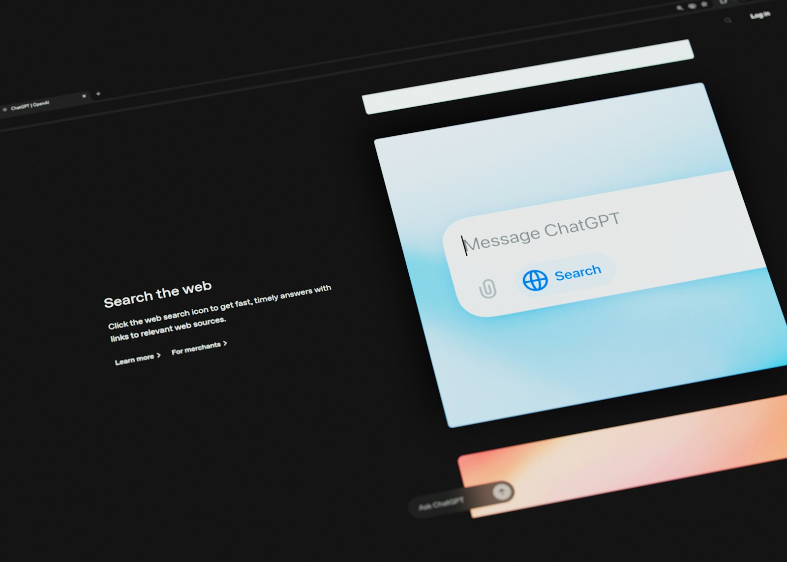 A computer screen displaying an AI chatbot interface